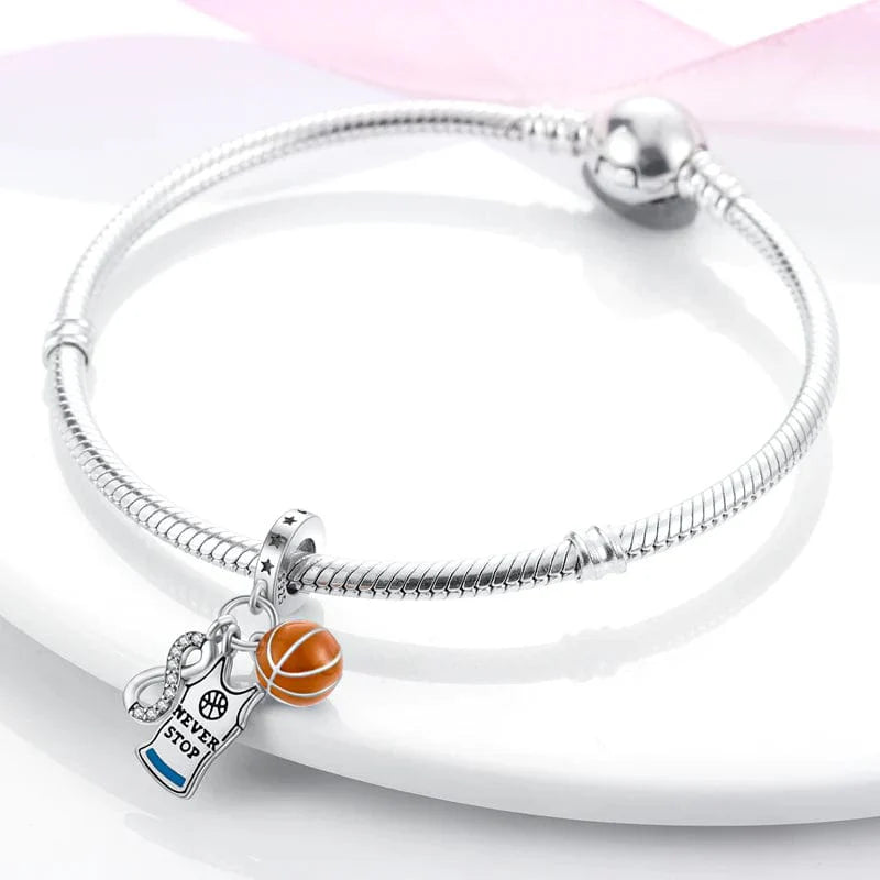 Liora Atelier Never Give Up Basketball Dangle Charm