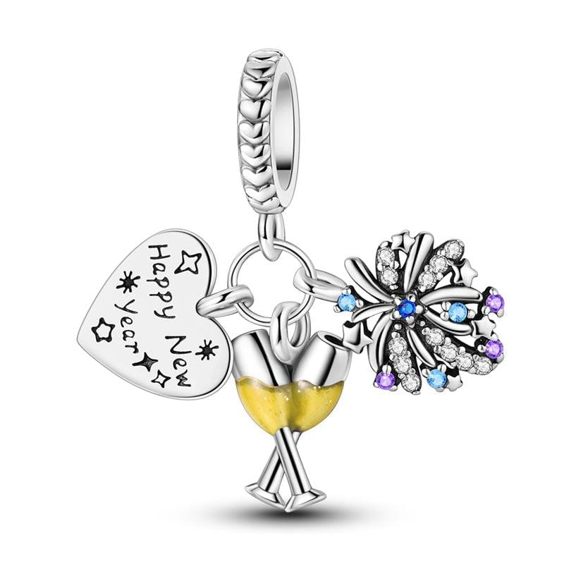 Liora Atelier New Year's Celebration Champagne & Fireworks Charm