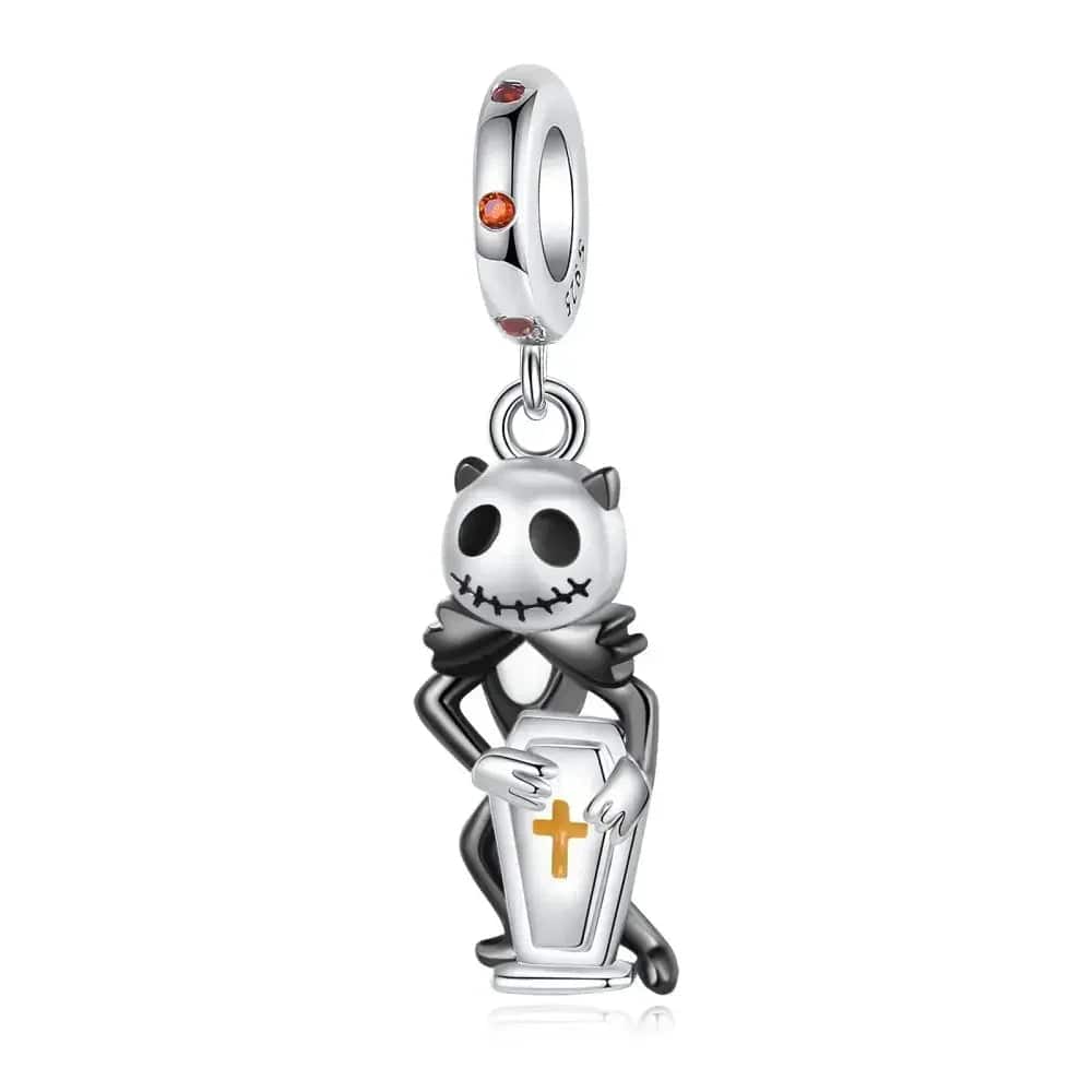Liora Atelier Nightmare Before Christmas - Jack Skellington and Tomb Stone Dangle Charm