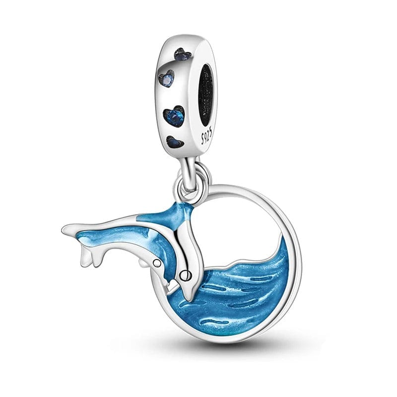 Liora Atelier Ocean Blue Dolphin and Sea Dangle Charm