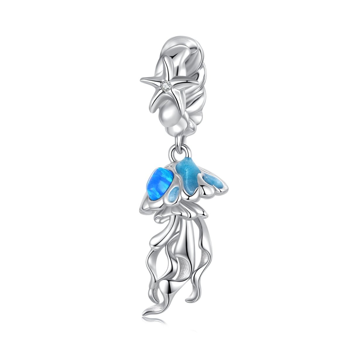 Liora Atelier Ocean Blue Jellyfish Dangle Charm