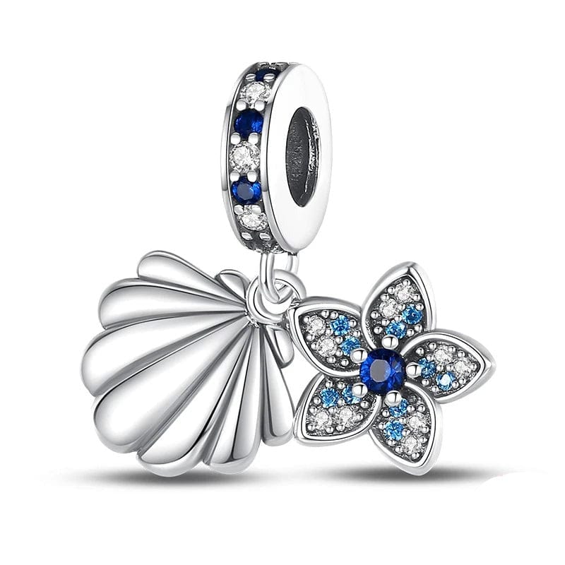 Liora Atelier Ocean Clam Shell Flower Dangle Charm