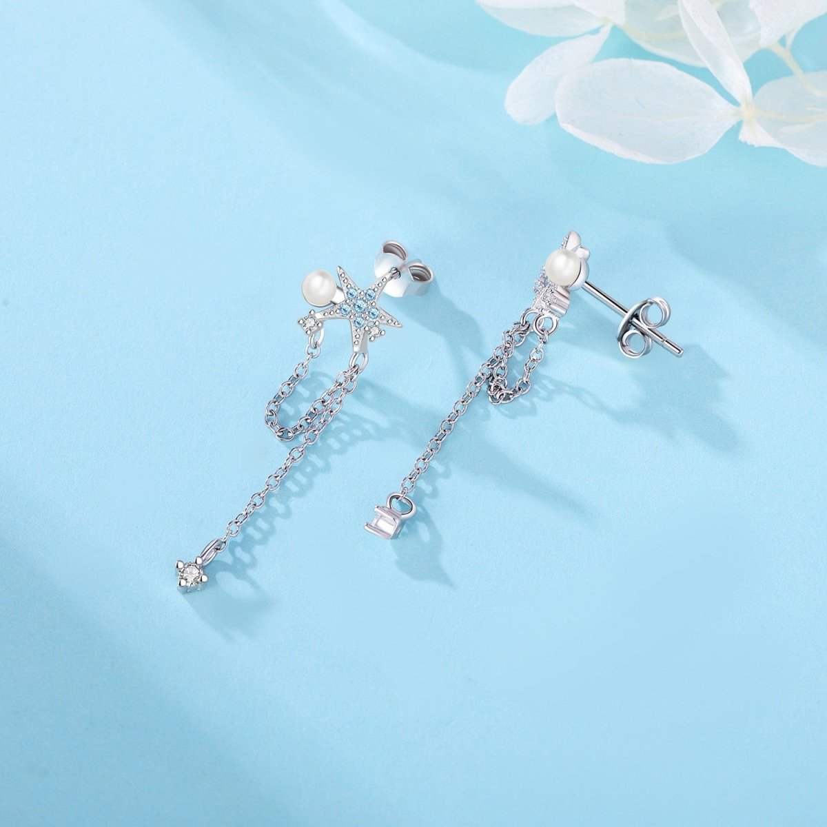 Liora Atelier Ocean Star Pearl Drop Earrings