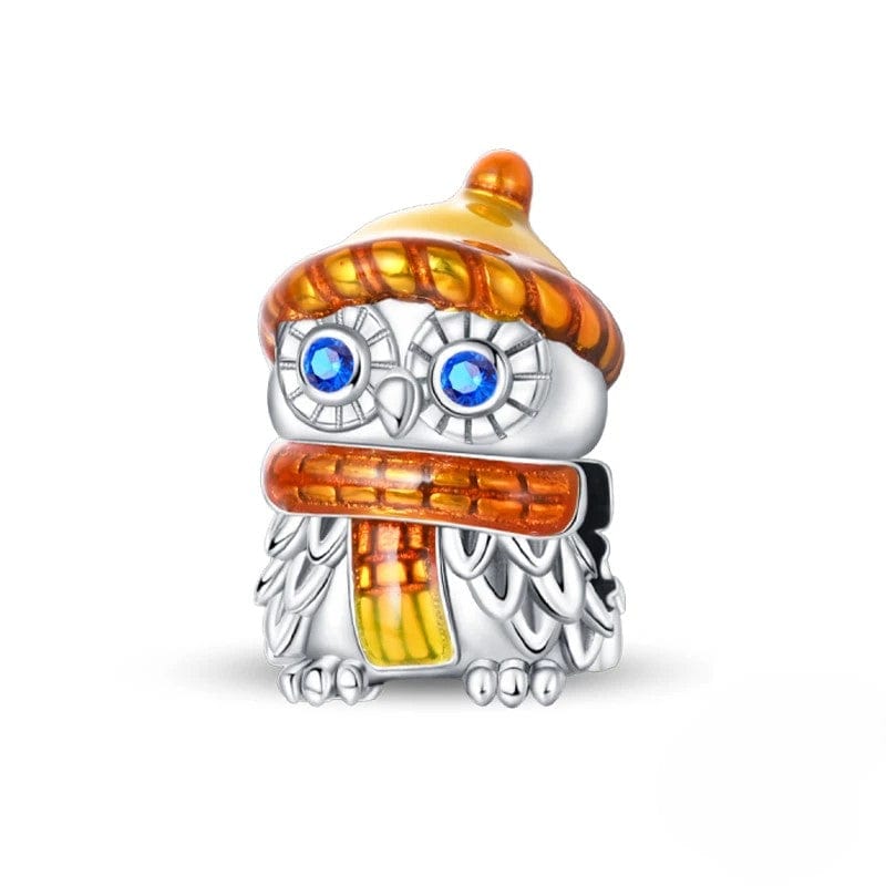 Liora Atelier Owl Charm with Scarf and Beanie