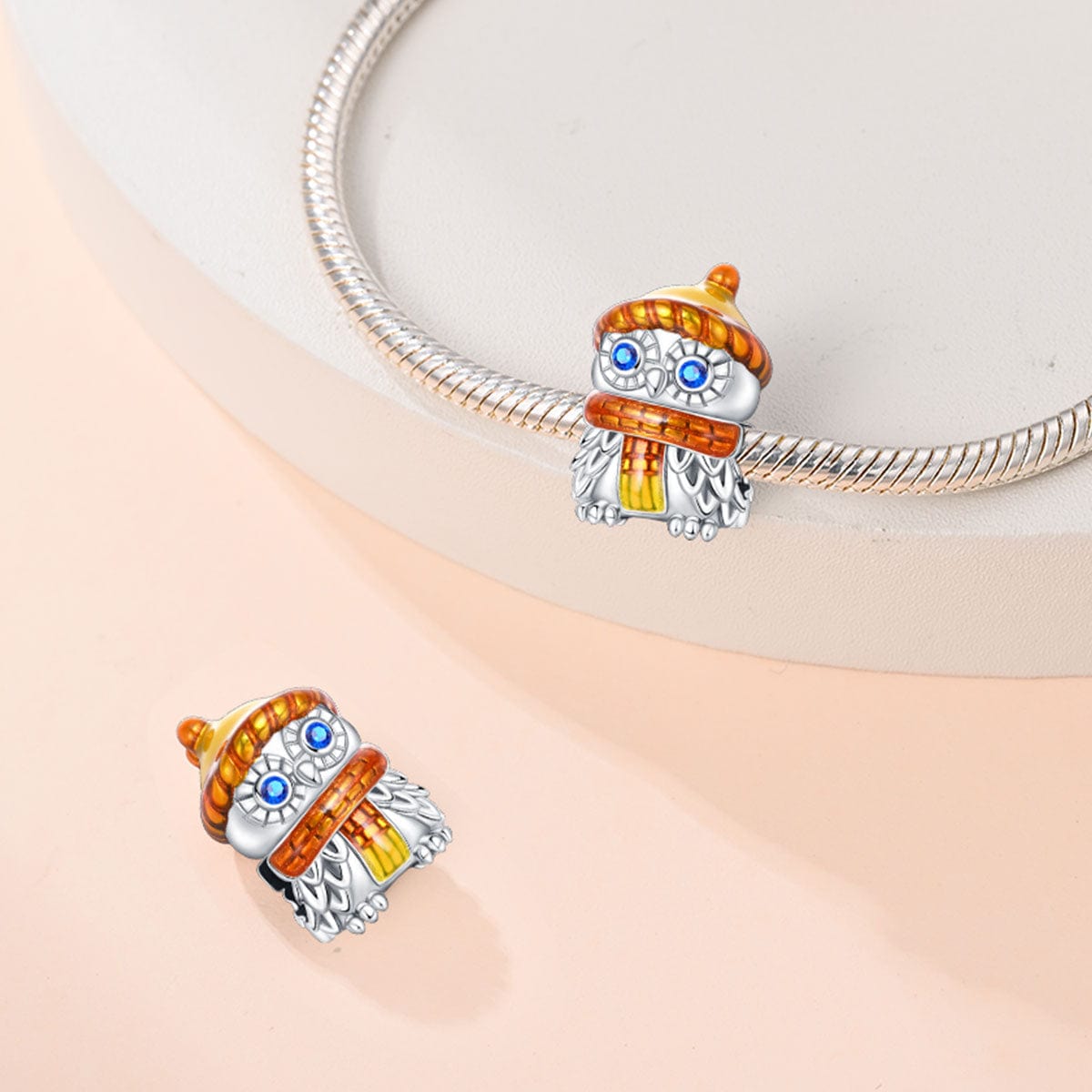 Liora Atelier Owl Charm with Scarf and Beanie