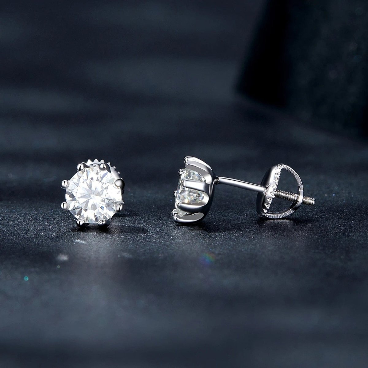 Liora Atelier Pangama Classic Moissanite Stud Earrings