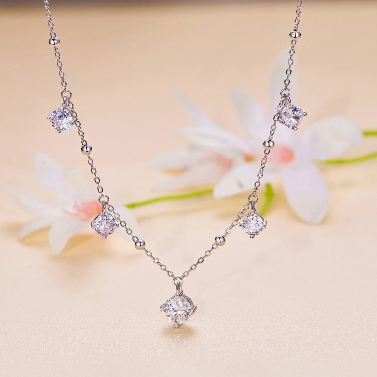 Liora Atelier Pangama Moissanite Drop Necklace