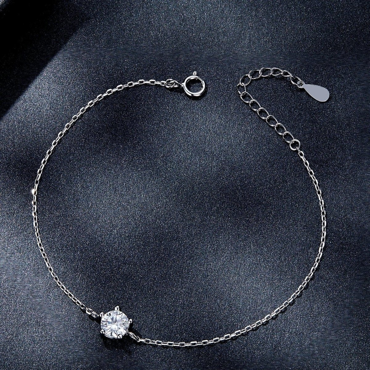 Liora Atelier Pangama Solitaire Sterling Silver Moissanite Bracelet