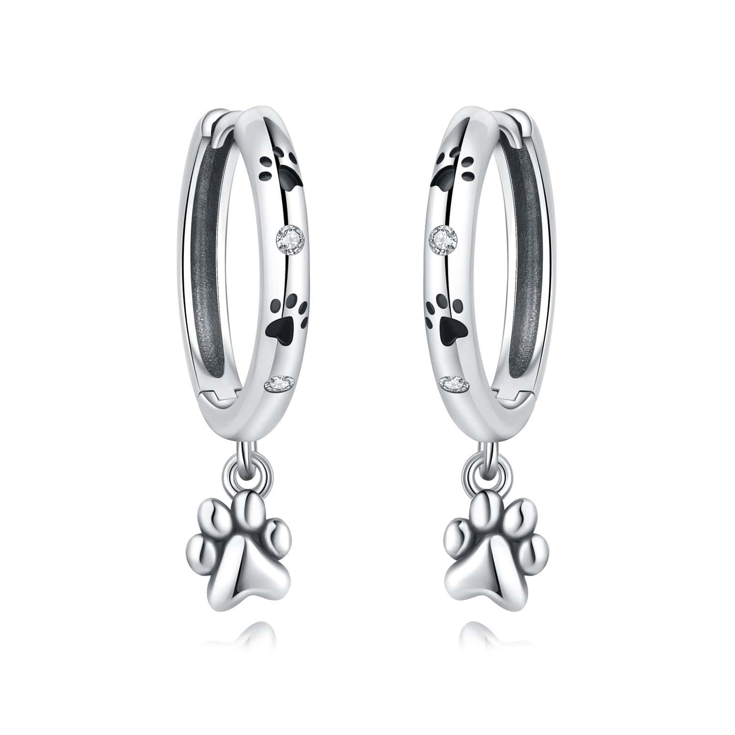 Liora Atelier Paw Print Hoop Earrings