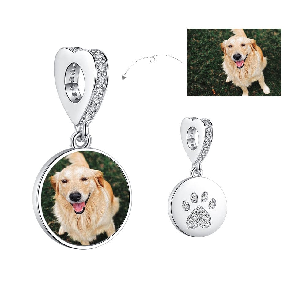 Liora Atelier Personalized Pet & Paw Print Photo Charm