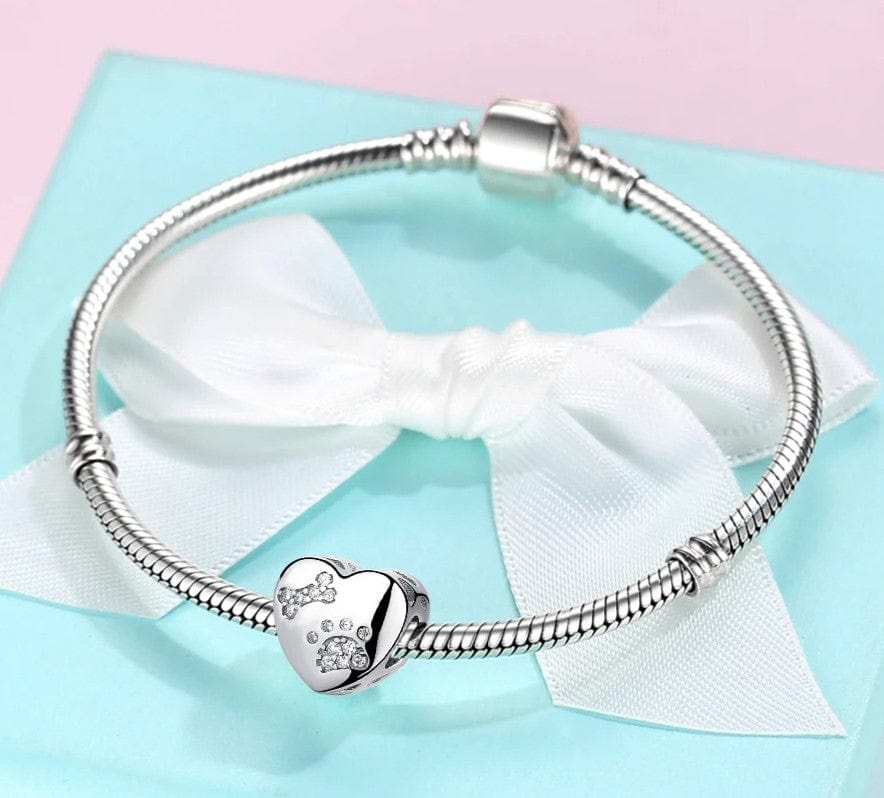 Liora Atelier Personalized Pet Photo & Paw Print Heart Charm
