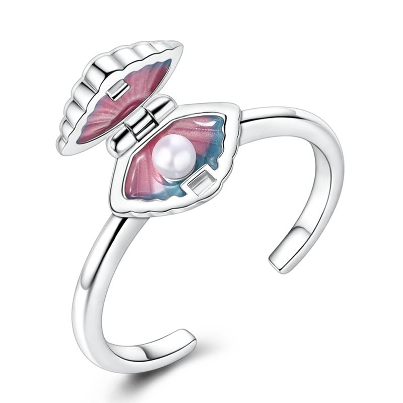 Liora Atelier Pink & Blue Seashell Pearl Ring