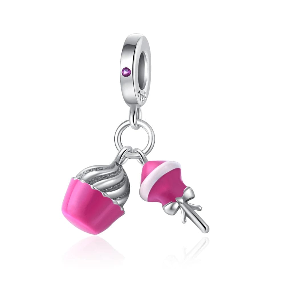 Liora Atelier Pink Cake and Lollipop Dangle Charm
