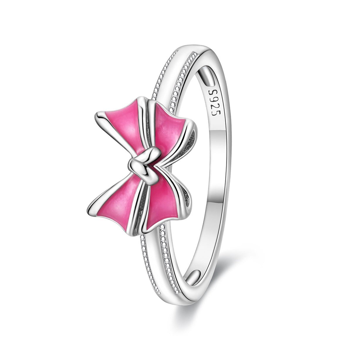 Liora Atelier Pink Enamel Bow Ring