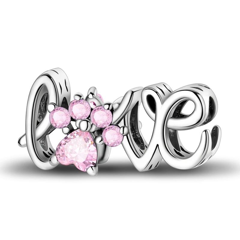 Liora Atelier Pink Gemstone Paw Love Charm