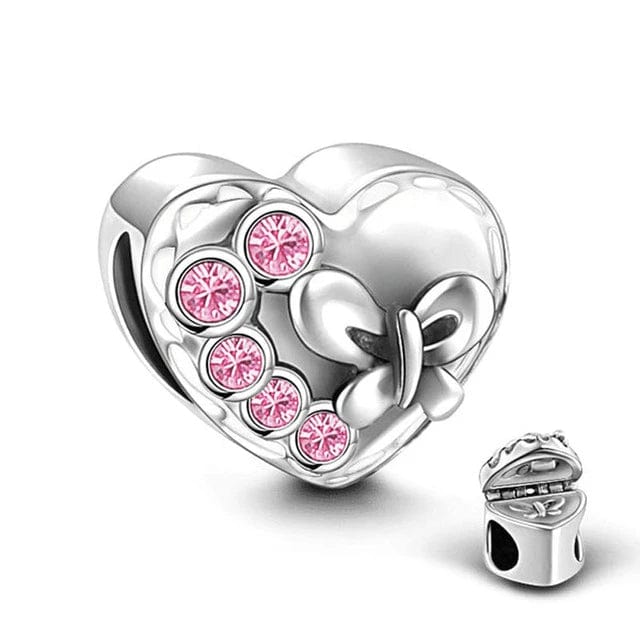Liora Atelier Pink Heart Keepsake Charm