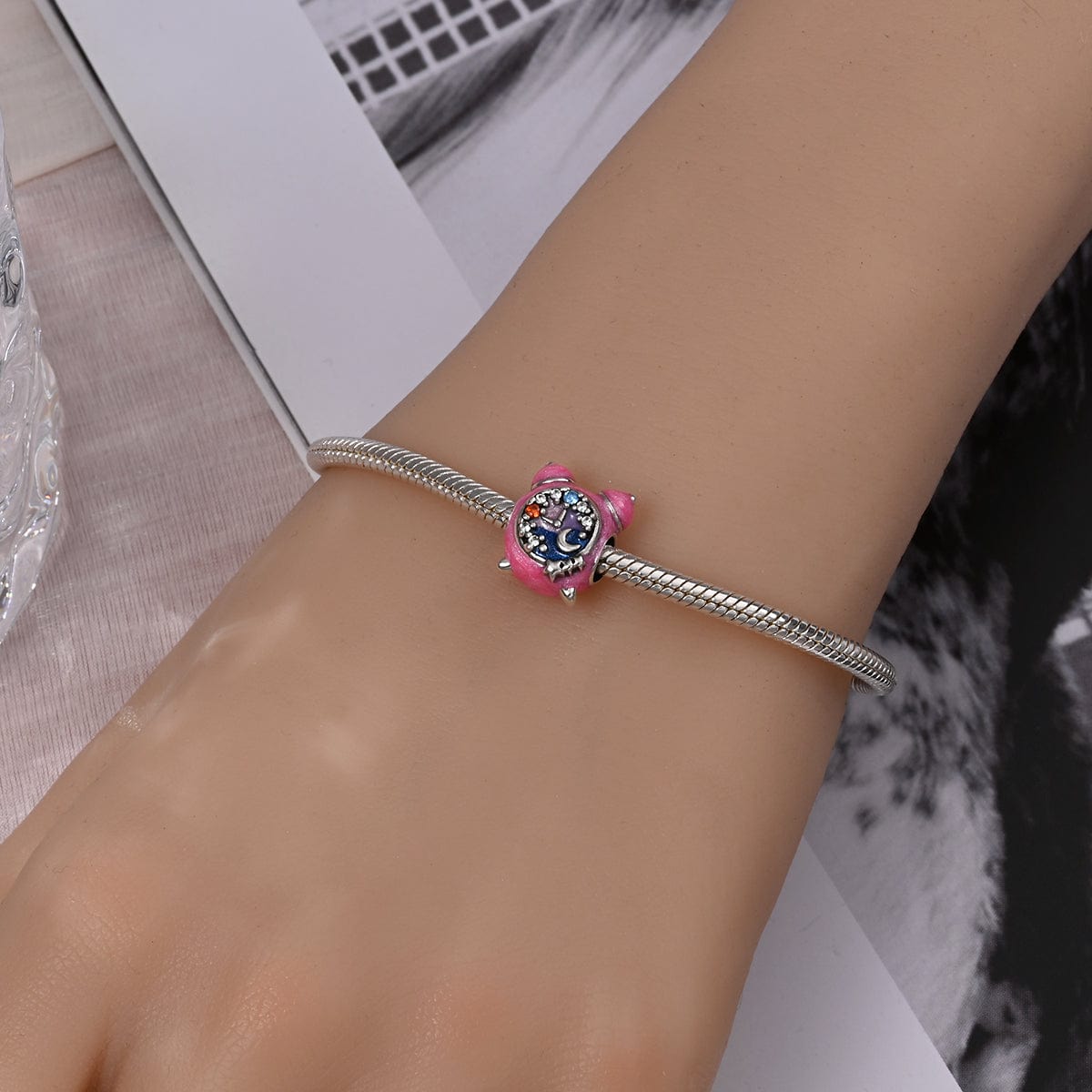 Liora Atelier Pink Night Sky Clock Charm