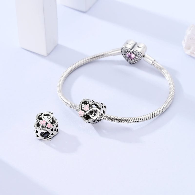 Liora Atelier Pink Paw & Heart Infinity Love Charm