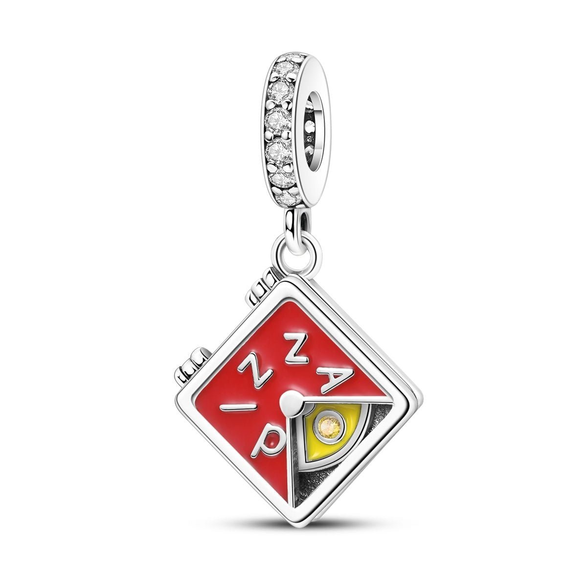 Liora Atelier Pizza Box with Slice Dangle Charm