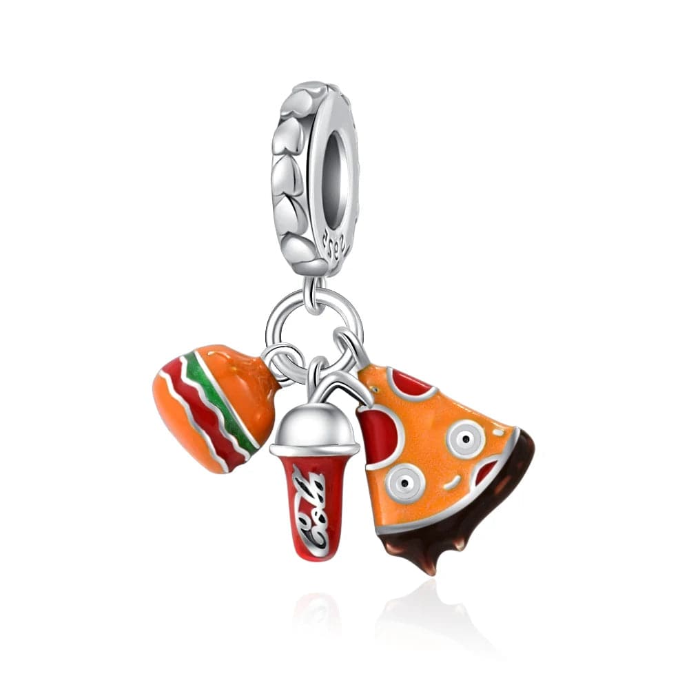 Liora Atelier Pizza Burger and Coca Cola Triple Dangle Charm