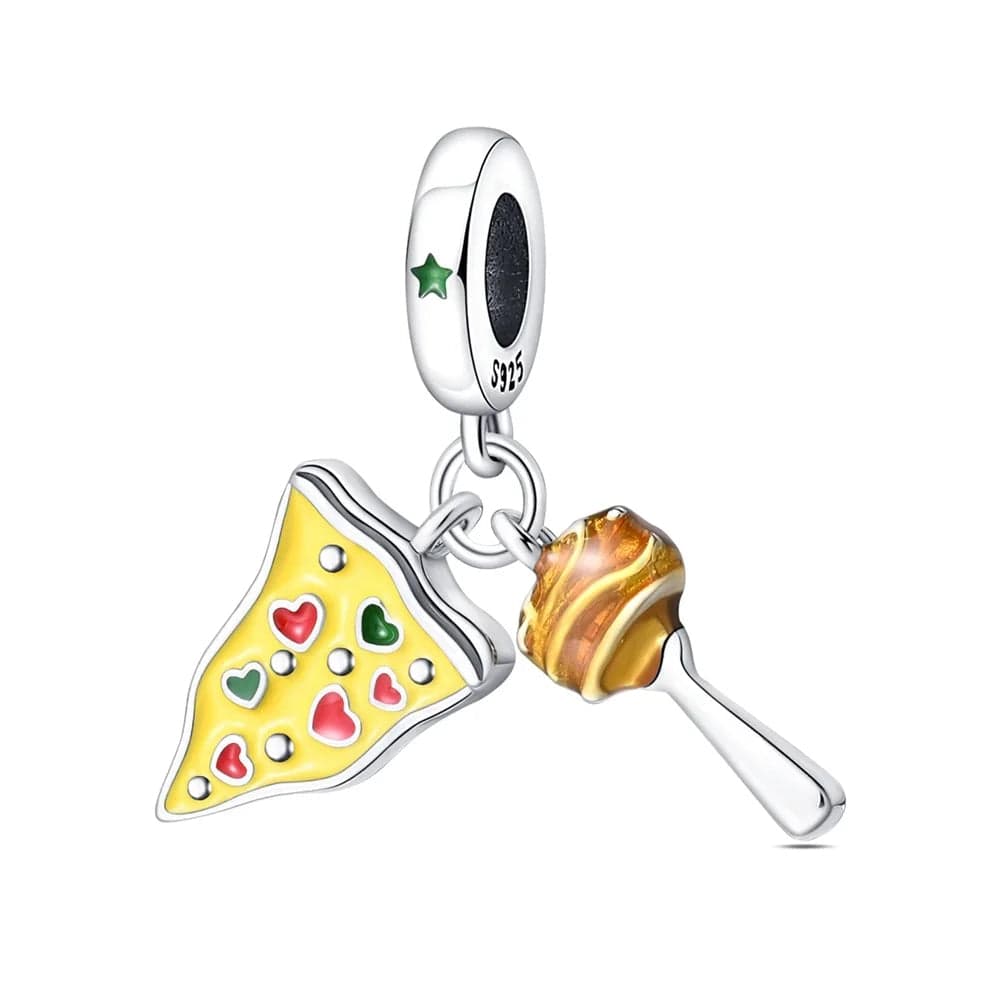 Liora Atelier Pizza Slice and Meatball Double Dangle Charm