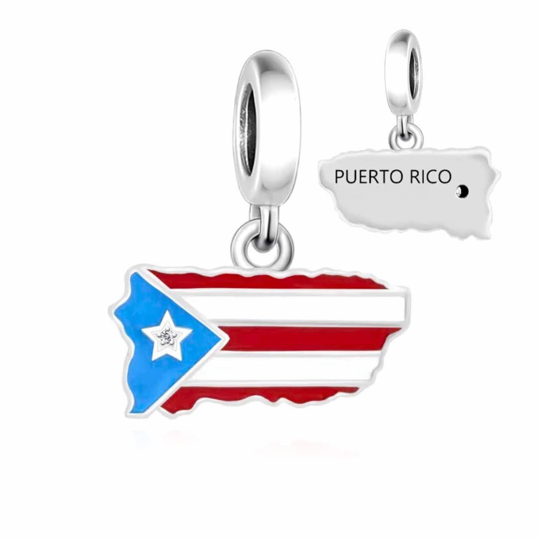 Liora Atelier Puerto Rico Map Dangle Charm