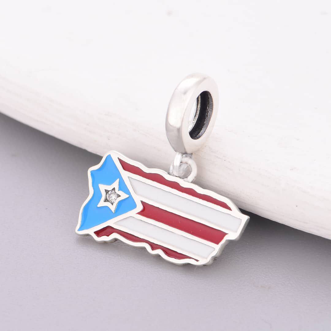 Liora Atelier Puerto Rico Map Dangle Charm
