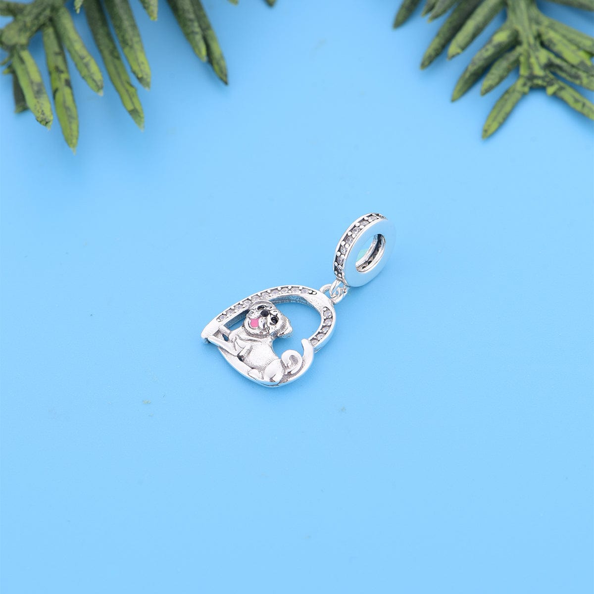 Liora Atelier Pug Love Heart Charm