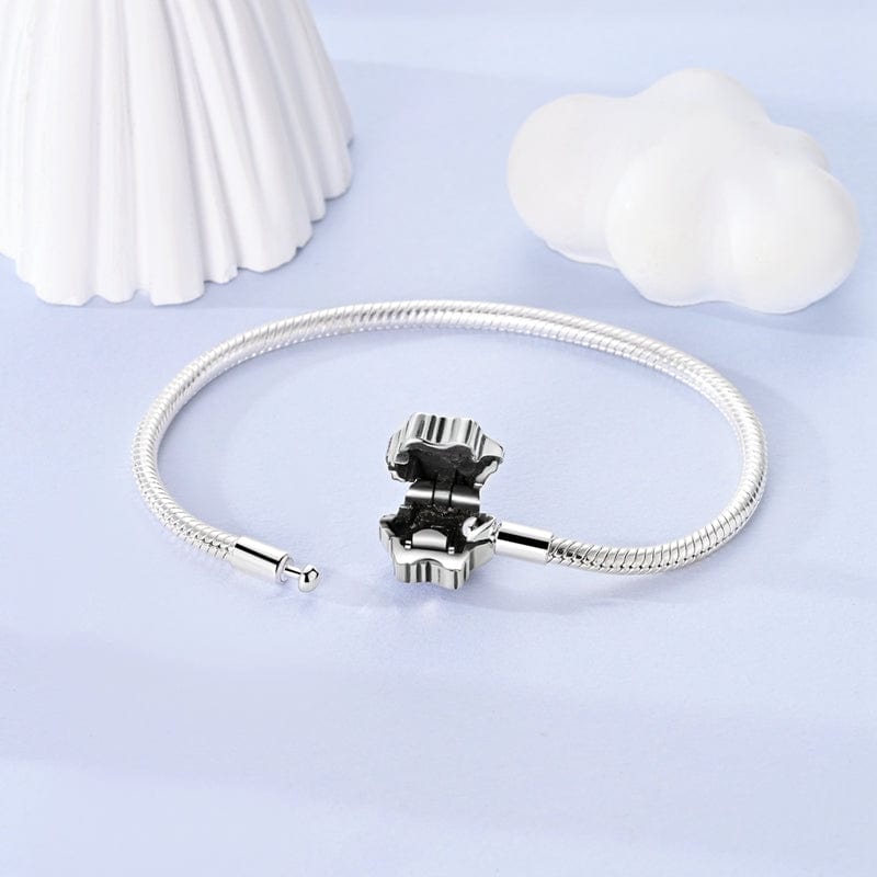 Liora Atelier Purple Flower Charm Bracelet