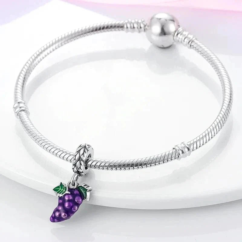Liora Atelier Purple Grapes Dangle Charm