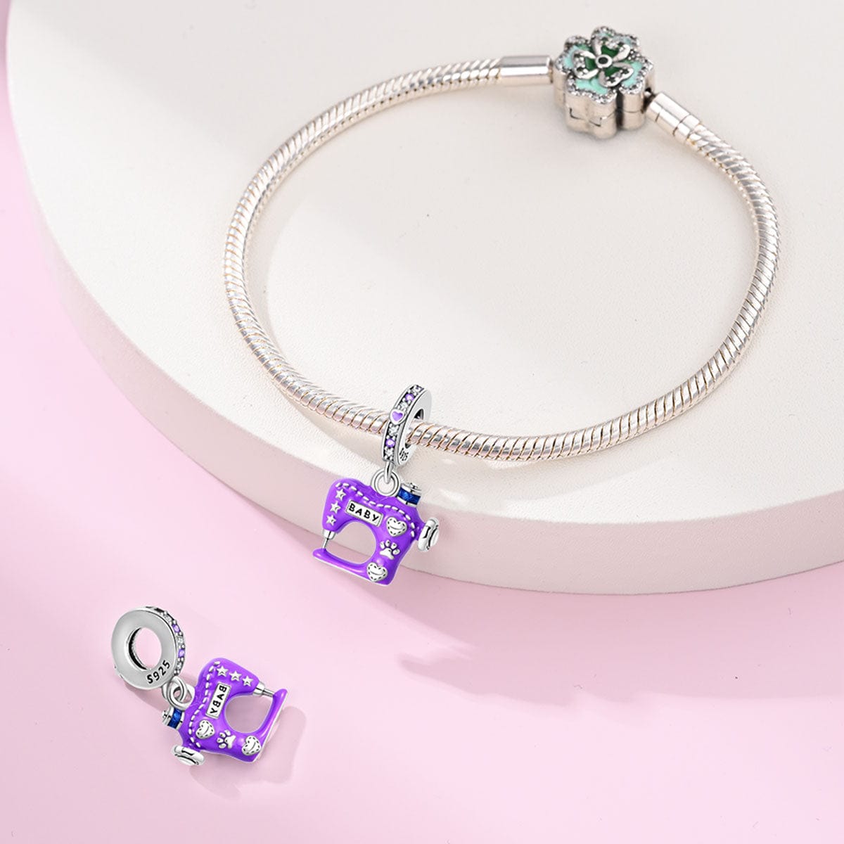 Liora Atelier Purple Sewing Machine Charm