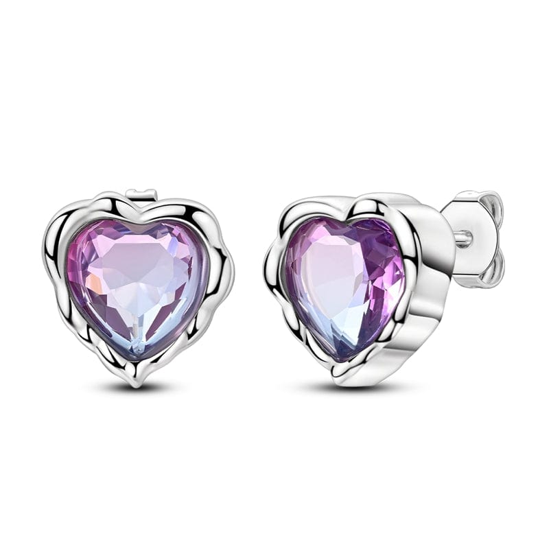 Liora Atelier Radiant Heart Crystal Stud Earrings