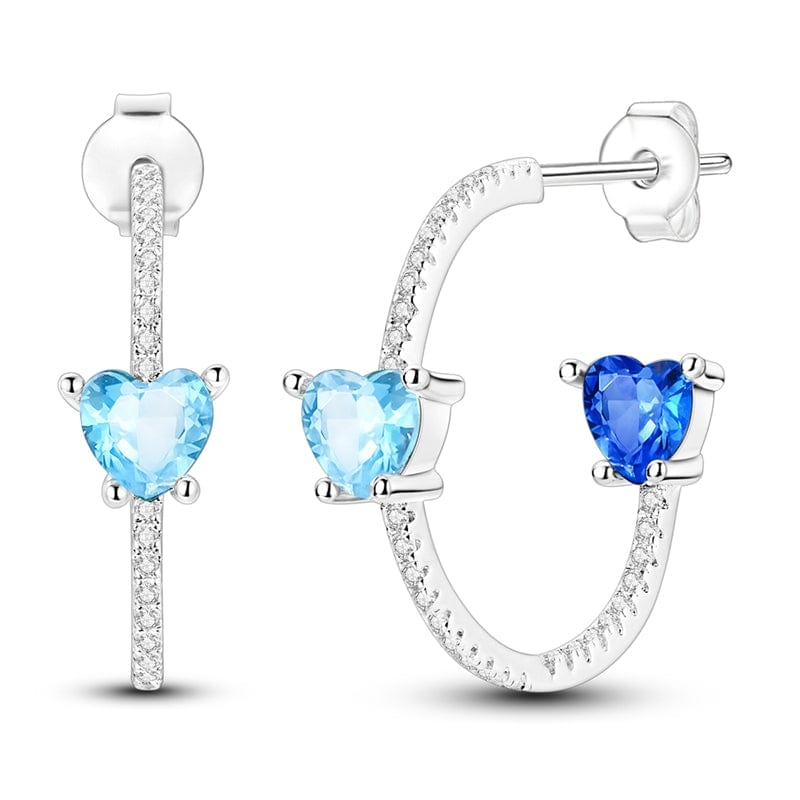 Liora Atelier Radiant Heart Gemstone Earrings
