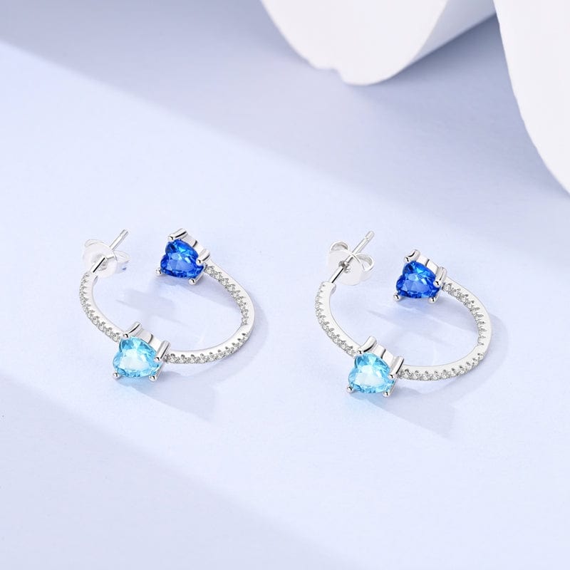 Liora Atelier Radiant Heart Gemstone Earrings