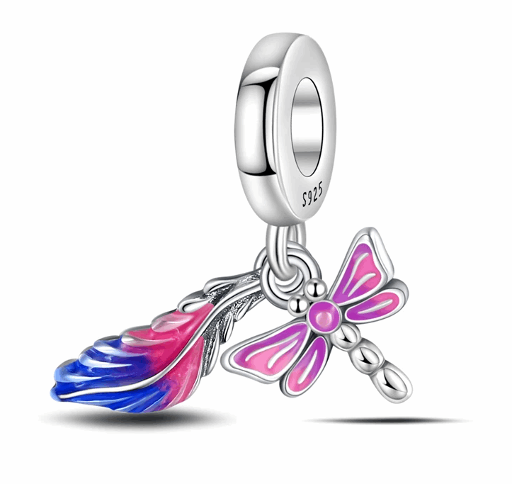 Liora Atelier Rainbow Dragonfly Dangle Charm