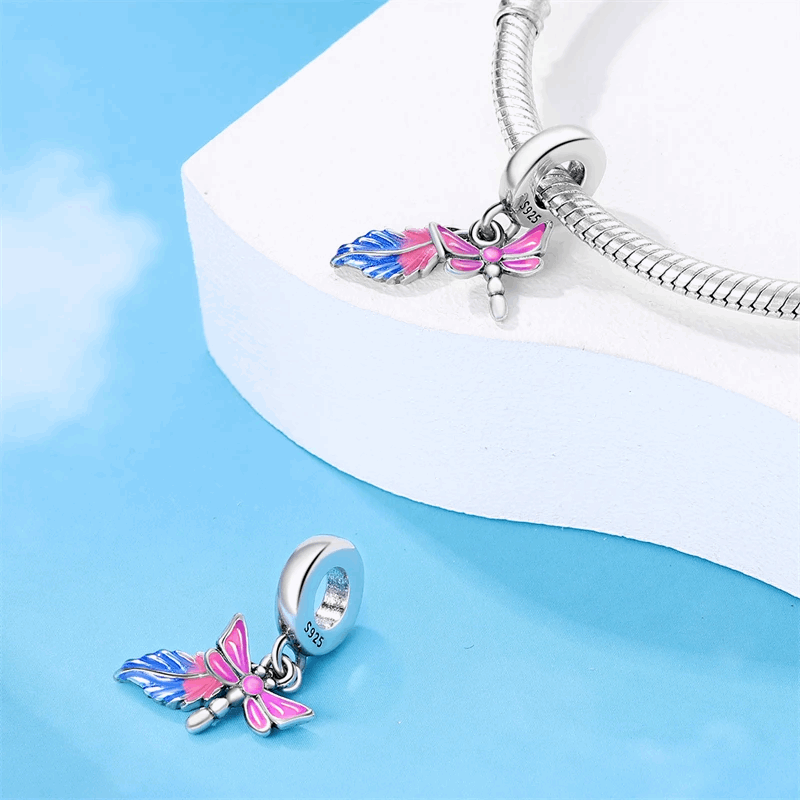 Liora Atelier Rainbow Dragonfly Dangle Charm