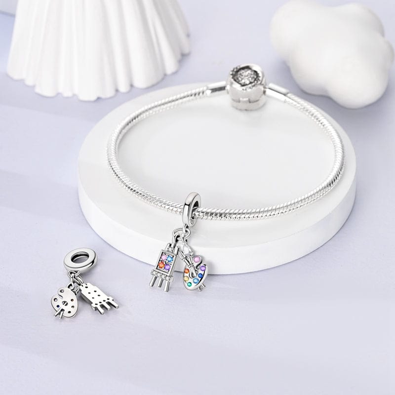 Liora Atelier Rainbow Palette & Easel Artist Charm