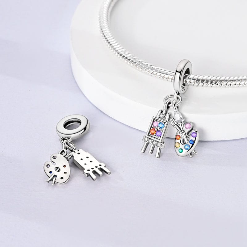 Liora Atelier Rainbow Palette & Easel Artist Charm