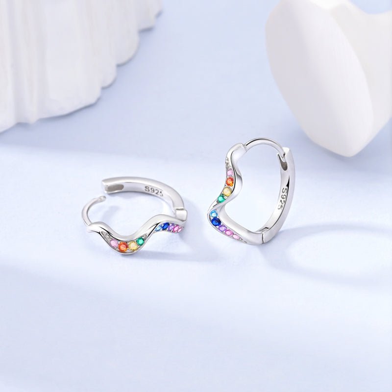 Liora Atelier Rainbow Wave Hoop Earrings