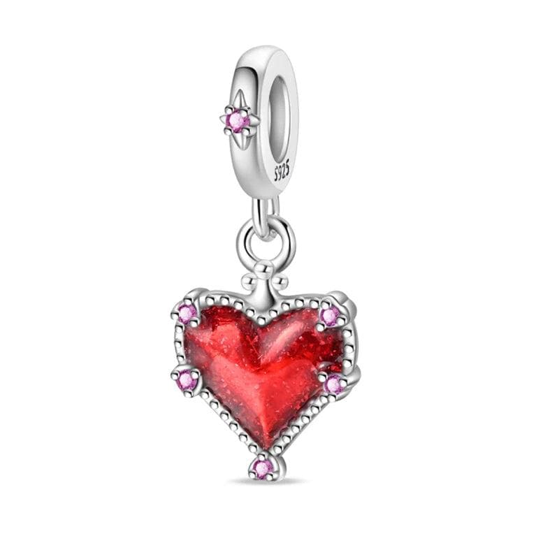 Liora Atelier Red Heart Dangle Charm