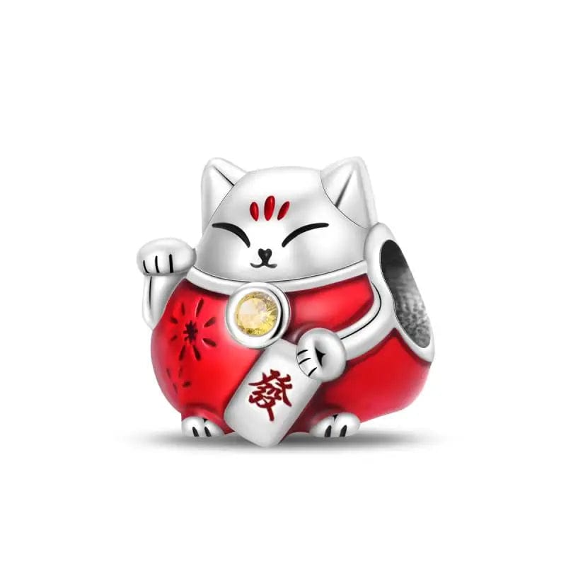 Liora Atelier Red Maneki Neko Charm