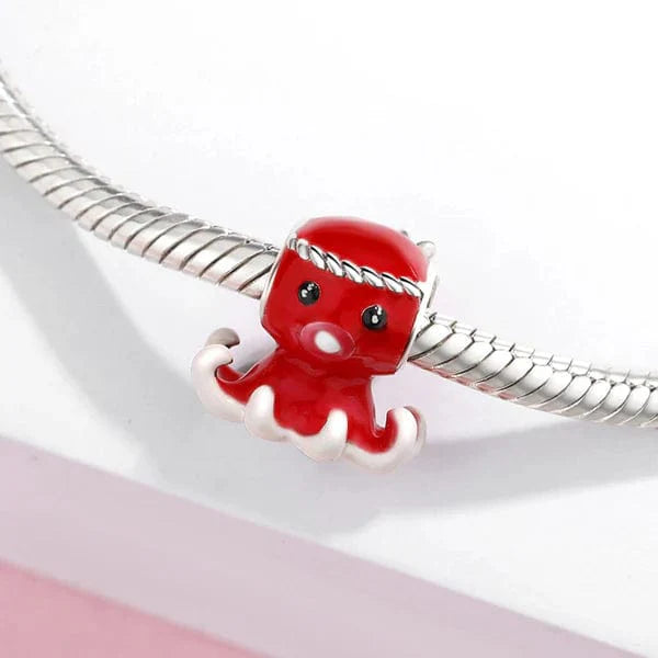 Liora Atelier Red Octopus Charm