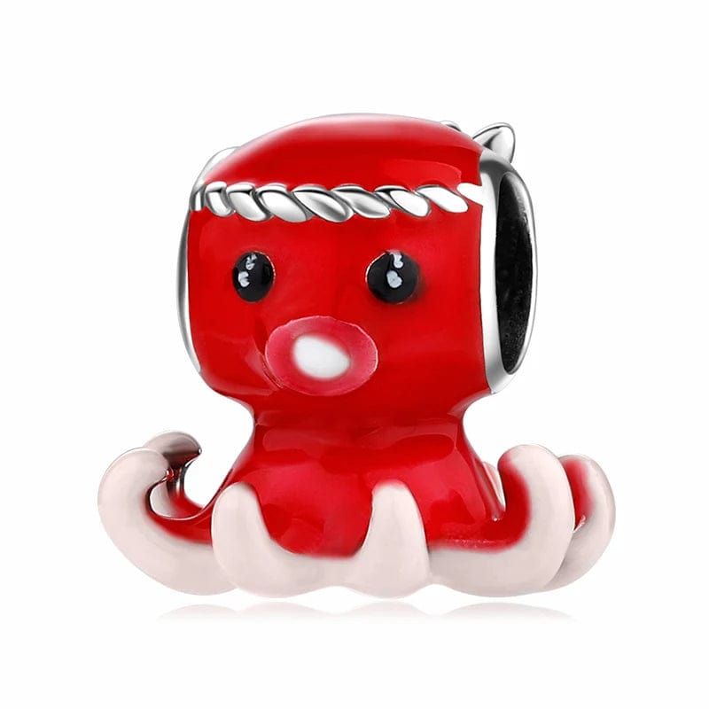 Liora Atelier Red Octopus Charm