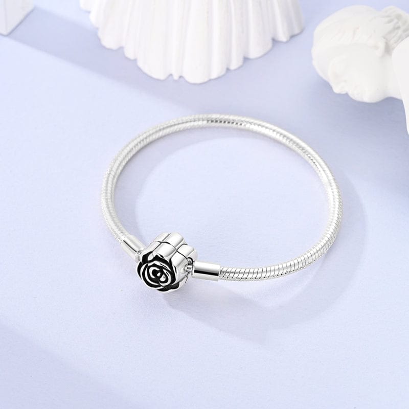 Liora Atelier Rose in Bloom Clasp Snake Chain Bracelet