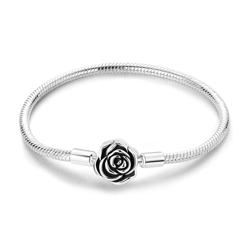 Liora Atelier Rose in Bloom Clasp Snake Chain Bracelet