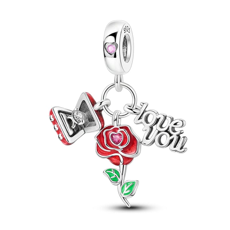 Liora Atelier Rose & Love You Message Charm