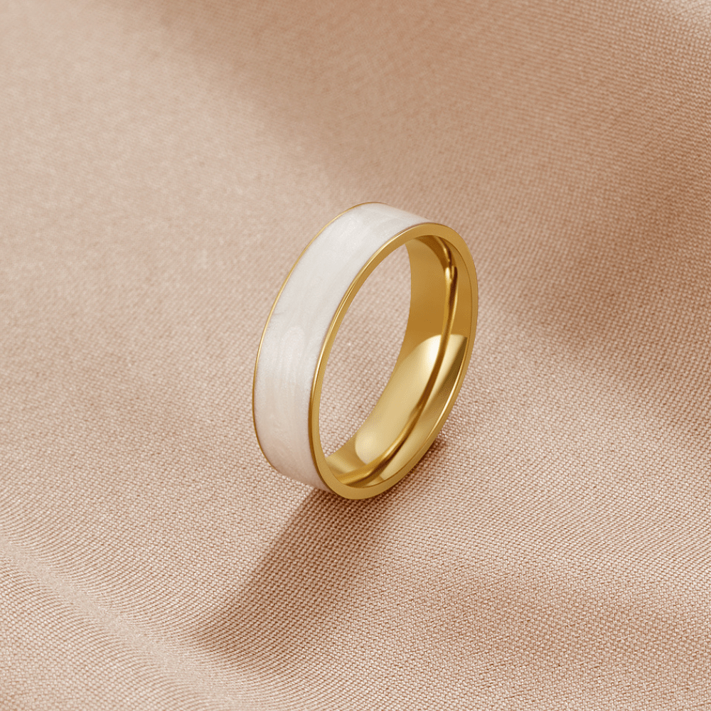 Sahara Weißer Bandring