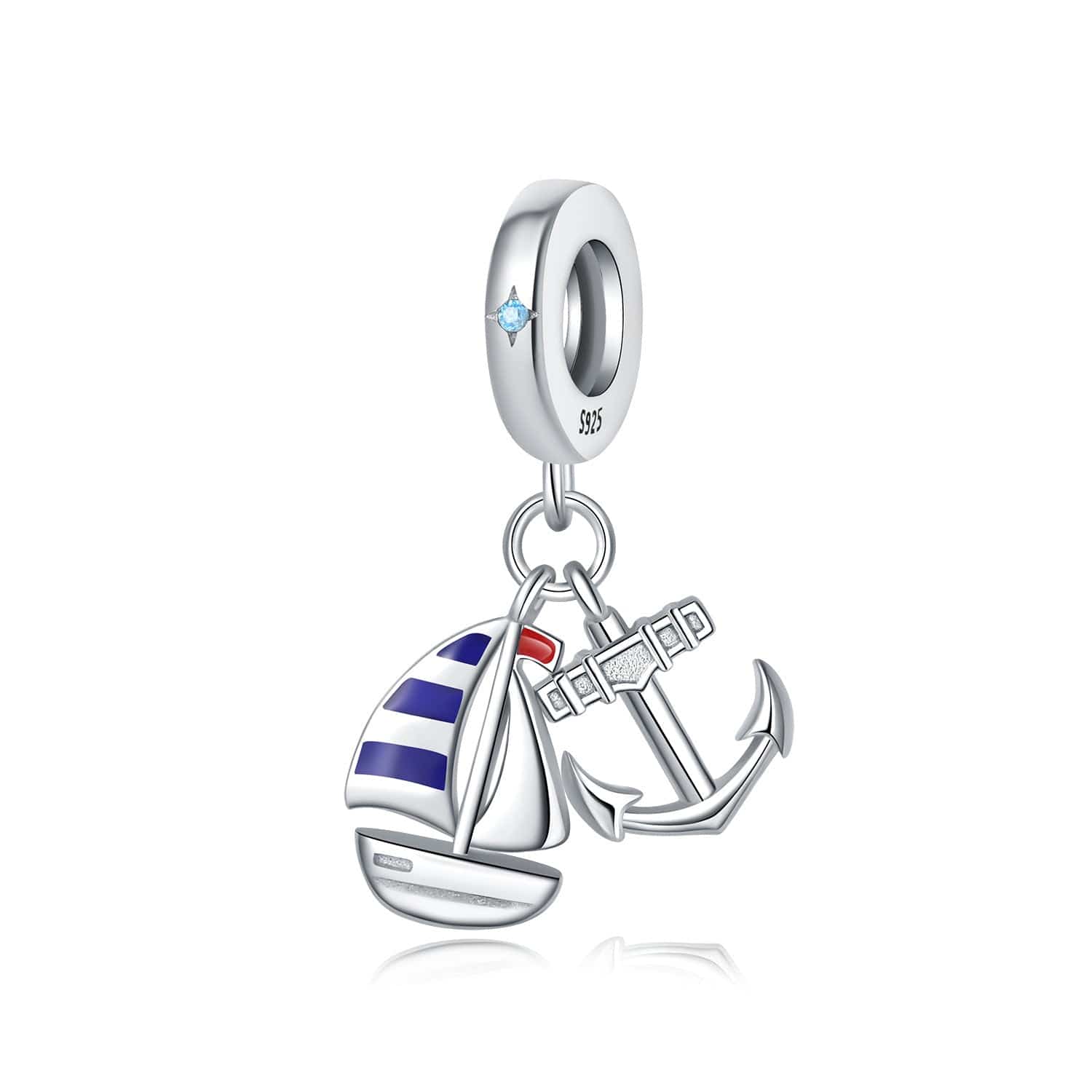 Liora Atelier Sailboat & Anchor Dangle Charm