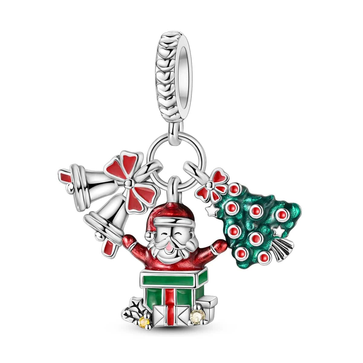 Liora Atelier Santa, Christmas Tree & Bells Charm