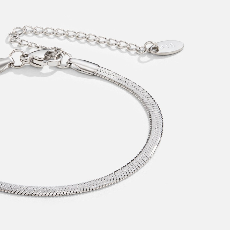 Sarya Snake Chain Silberarmband